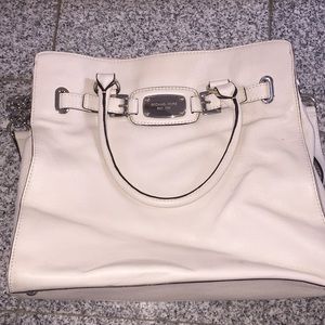 Off White Michael Kors Leather Bag